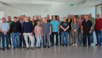 Gruppenbild mit den Teilnehmern, mit Organisator Uli Decker 2. v. l. | © © GdP-BW 2025 - alle Rechte vorbehalten (Zerrinius)