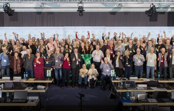 Gruppenbild der Teilnehmer der 10. Bundesseniorenkonferenz in Potsdam | © © GdP-BW 2026 - Kay Herschelmann / alle Rechte vorbehalten