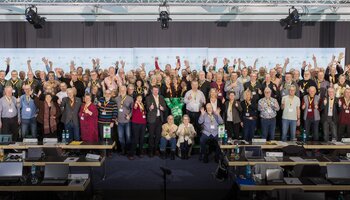 Gruppenbild der Teilnehmer der 10. Bundesseniorenkonferenz in Potsdam | © © GdP-BW 2026 - Kay Herschelmann / alle Rechte vorbehalten