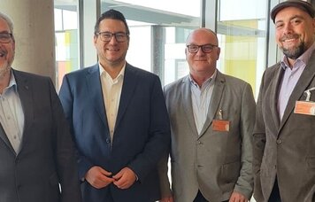 Gruppenfoto mit Ingo Vogel und der GdP FG BALM | © FG BALM