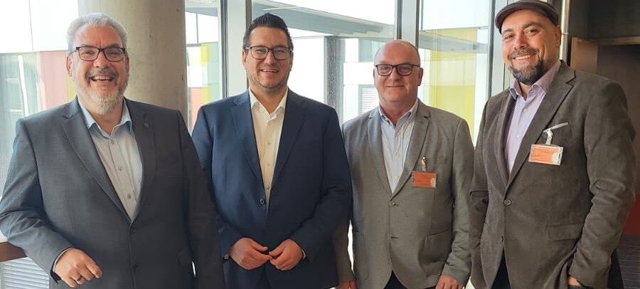 Gruppenfoto mit Ingo Vogel und der GdP FG BALM | © FG BALM