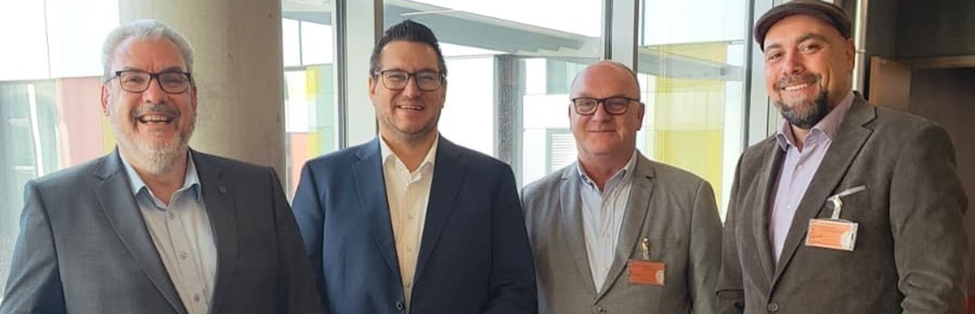 Gruppenfoto mit Ingo Vogel und der GdP FG BALM | © FG BALM