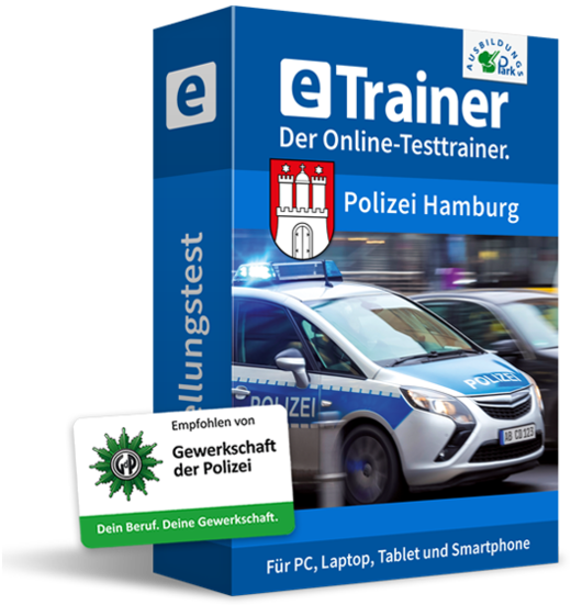 eTrainer Einstellungstest Polizei Hamburg | © Ausbildungspark Verlag