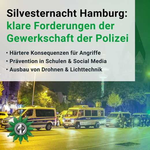 Forderungen nach Silvester 2024 | © GdP HH