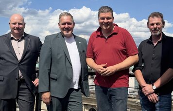 GdP im Gespräch mit Finanzsenator Dressel | © GdP HH