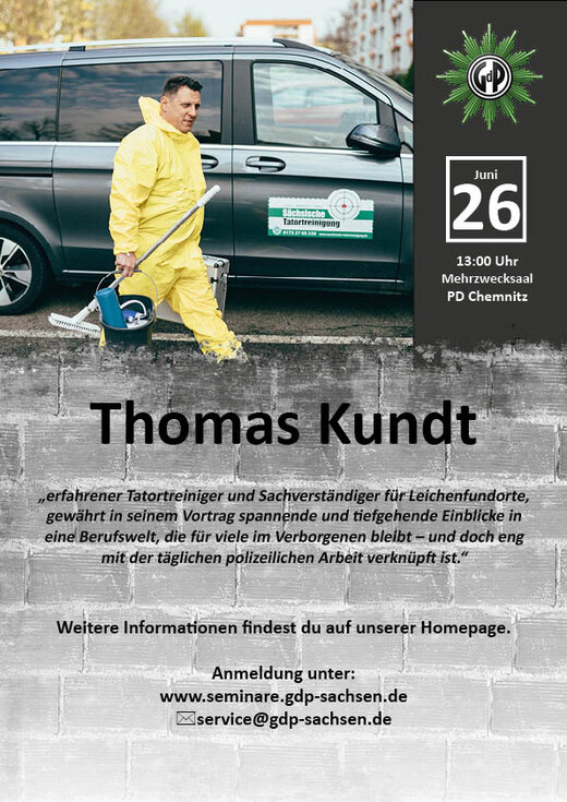 © Plakat: GdP Sachsen Bild: Lenny Rothenberg