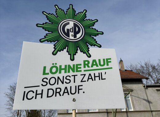 Demo - Löhne rauf, sonst zahl ich drauf | © GdP Sachsen