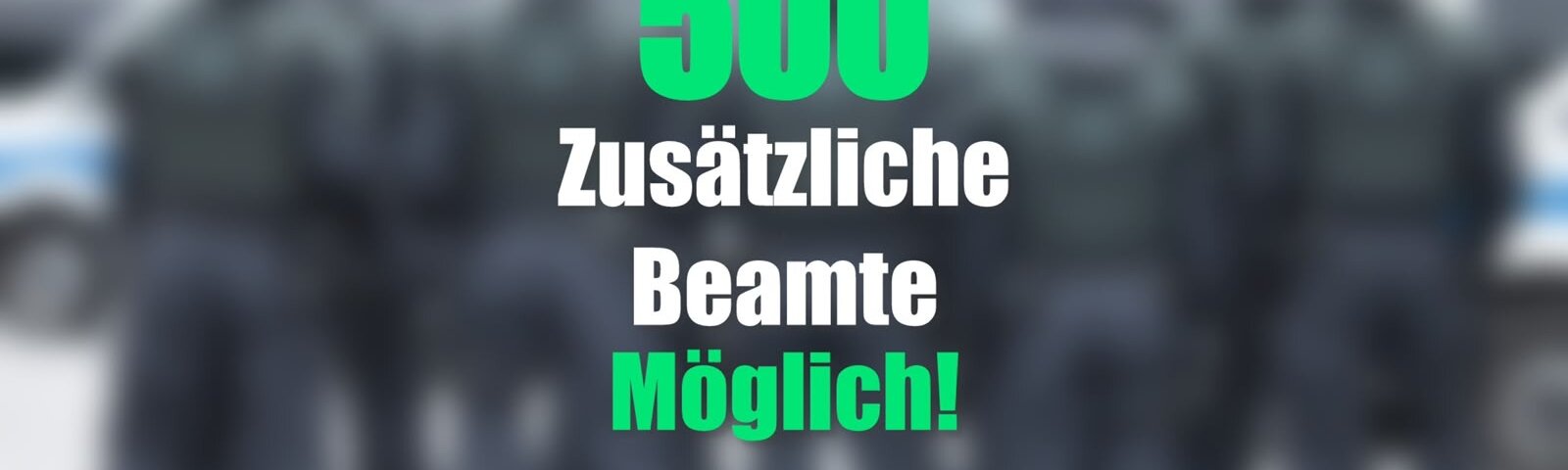 Hunderte zusätzliche Polizeibeamte in SN möglich | © GdP SN
