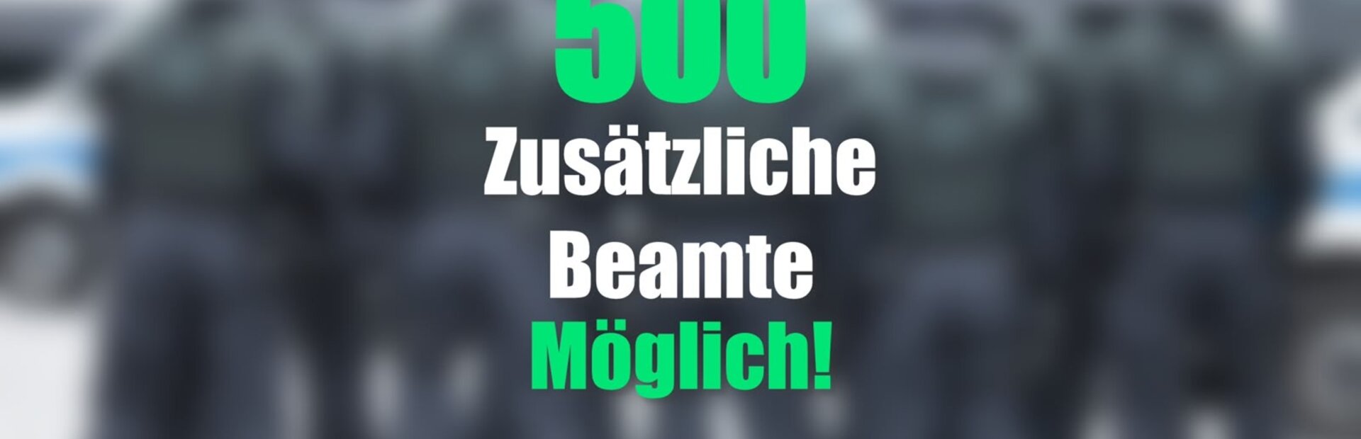 Hunderte zusätzliche Polizeibeamte in SN möglich | © GdP SN