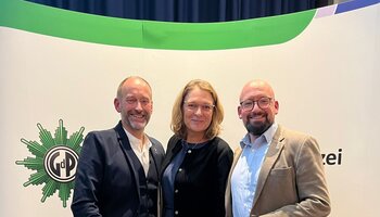 Bernd Heitmann, Susanne Rieckhof und Sven Neumann | © GdP SH