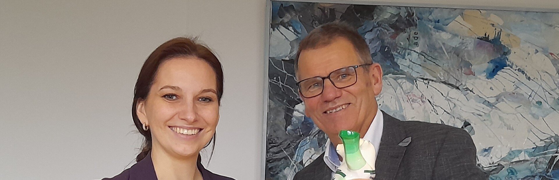 Torsten Jäger mit Magdalena Finke | © GdP SH